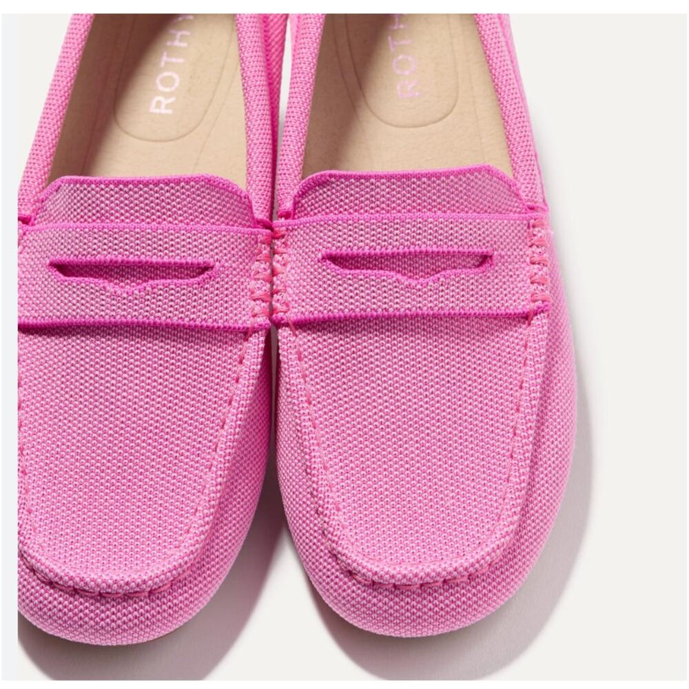 Rothy The Daily Driving Loafer Snapdragon Pink Slip On Shoes Size 6.5